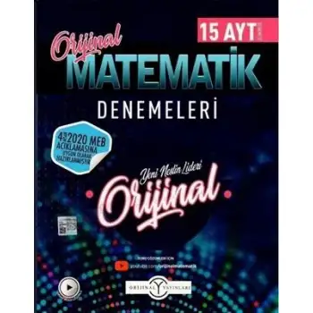 Orjinal Özel Deneme Ayt Matematik 15 Li 2020