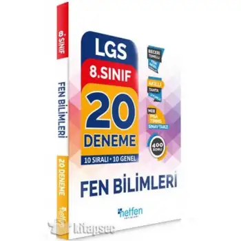 Netfen 8.Sınıf Lgs Fen Bilimleri Deneme 20 Li
