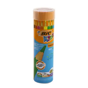 Bic Evolutıon Üçgen Jumbo Boya Kalemi 12+1 Li Metal Tüp 958192