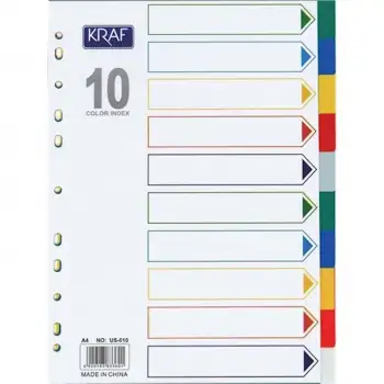 Kraf Separatör 10 Renk 1010r