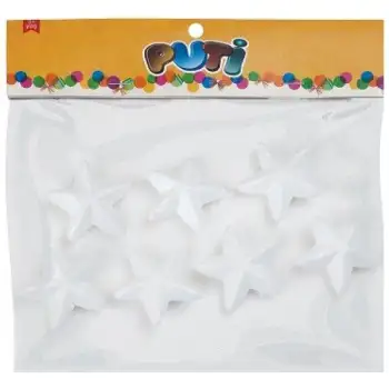 Puti Köpük Yıldız 6,5cm 6 Lı Viva 5060