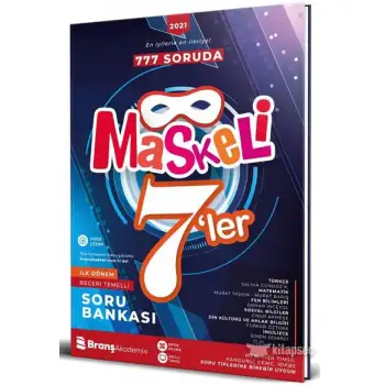 Branşakademi 7.Sınıf Maskeli Yediler Soru Bankası 2021