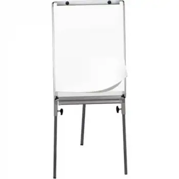 İnterpano Alüminyum Çerçeve Lamine Teleskopik Ayaklı Yazı Tahtası FlipChartlı 70X100 İnt-623f
