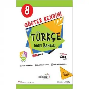 Çalışkan 8.Sınıf Türkçe Göster Kendini Soru Bankası 2020