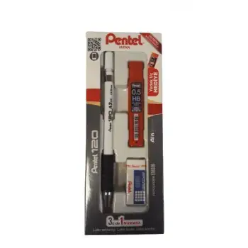 Pentel A315-3WS 3lü 0,5 mm Takım Versatil+Silgi+Uç Byz-Gri