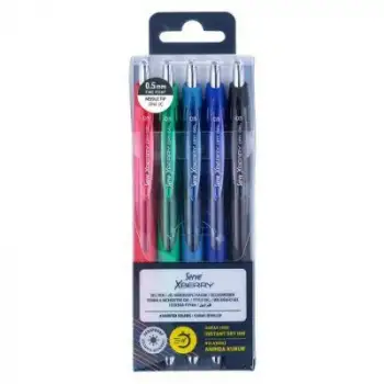 Serve Xberry Jel Kalem 0,5 Mm İğne Uç 5 Li Paket 5b5kra