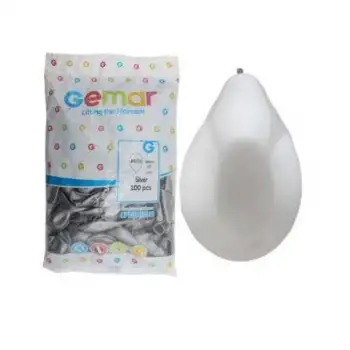 Erbay İthal Metalik Balon Gümüş 100 Lü