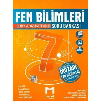 Mozaik 7.Sınıf Fen Bilimleri Soru Bankası 2025-26