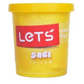 Lets Oyun Hamuru Neon 8340 150gr. Tekli Neon Sarı 1