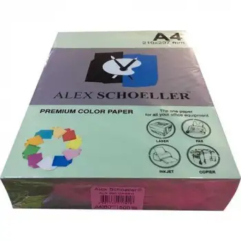 Alex Fot.Kağ. Renkli A4 500 Lü (Açık Renkler) No:590 Yeşil