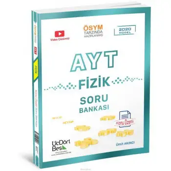 Üçdörtbeş Ayt Fizik Soru Bankası 2025-26