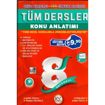 İlkönce 8.Sınıf Tüm Dersler Konu Anlatım