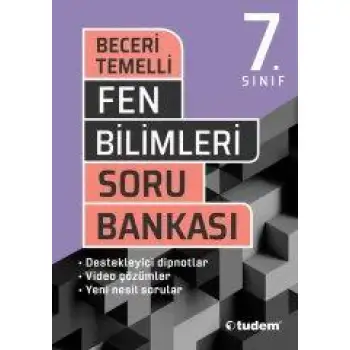Tudem 7.Sınıf Fen Bilimleri Beceri Temelli Soru Bankası 2021