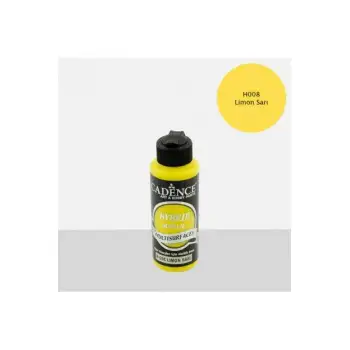 Cadence Hybrid Akrilik Multısurfaces H-008 Limon Sarı 120 Ml