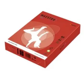 Maestro Mondi A4 500 Lü Fotokopi Kağıdı Kırmızı Mnd-250