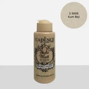Cadence Style Mat Akrilik Boya S-9006 Kum Beji 120ml