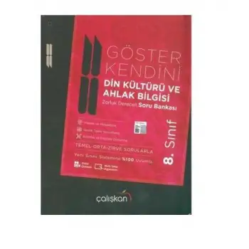 Çalışkan 8.Sınıf Hibrit Din Kültürü Soru Bankası 2021 - Cm