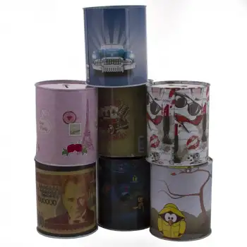 Espa Desenli Metal Kumbara Mega 052