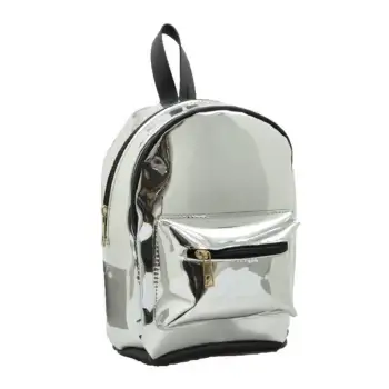 Taros Metalik Gümüş Gökkuşağı Sırt Çantası 4298