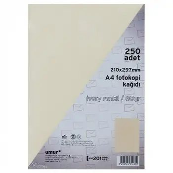 Umur A4 Renkli Fotokopi Kağıdı Ivory 50002410
