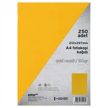 Umur A4 Renkli Fotokopi Kağıdı Gold 50002616