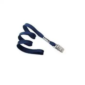 Kraf Kart Askı İpi Metal Klips   510g-50 Lacivert 1