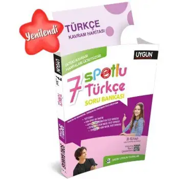 Uygun 7.Sınıf Türkçe Yeni Spotlu Soru Bankası 2022