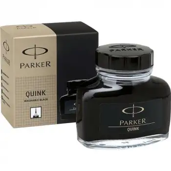Parker Quink Ink Şişe Mürekkep Siyah (Ps0037460)
