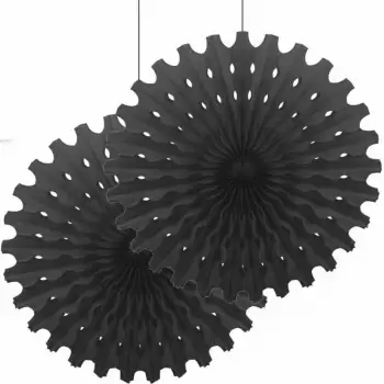 Kika Kf072-Sth Yelpaze Dekor Süs Siyah 50cm 2li