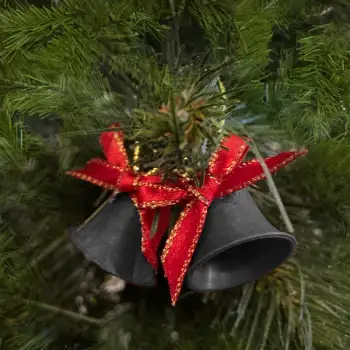 Hilal Yılbaşı Ağaç Süsü Süslü Çan 12li Kod:1305