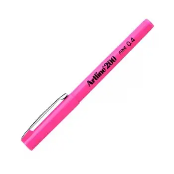 Artline 200n Keçe Uçlu Yazı Kalemi 0.4mm Pembe
