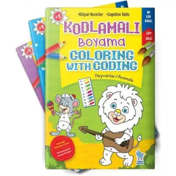 Damla Kodlamalı Boyama 4 Kitap