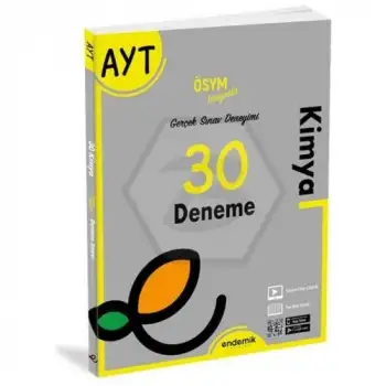 Endemik Ayt Kimya 30 Lu Deneme Sınavı 2022