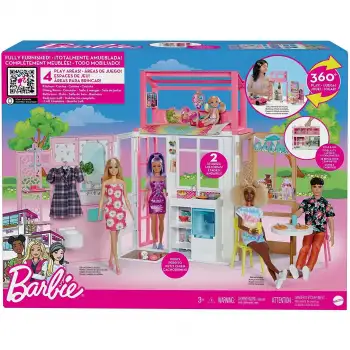 Mattel Barbie Nin Taşınabilir Portatif Evi Mtl-Hcd47