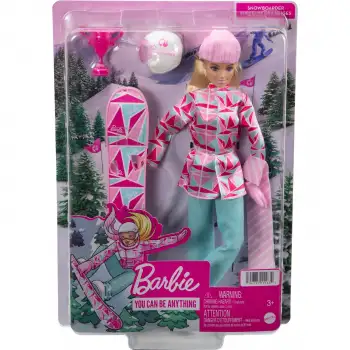 Mattel Barbie Snowboard Sporcusu Bebek  Mtl-Hcn32