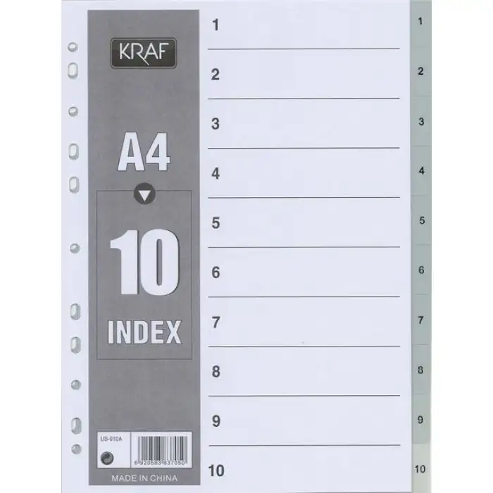Kraf Separatör 1-10 Rakam 1010