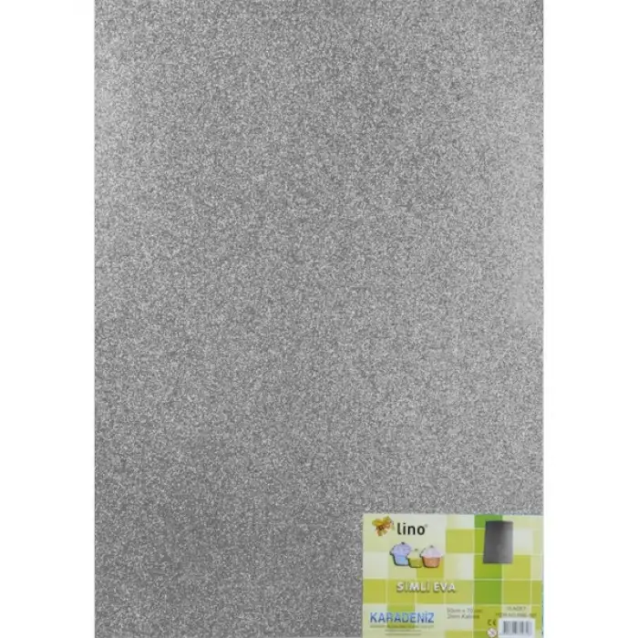Lino Eva 50x70 2mm. Simli Gümüş Rbe-517 *Tek