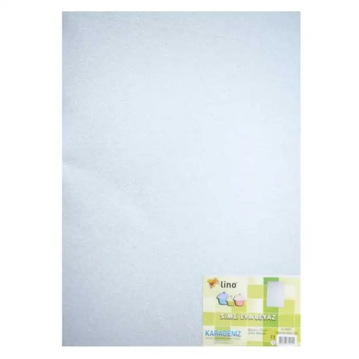 Lino Eva 50x70 2mm. Simli Beyaz Rbe-505 *Tek