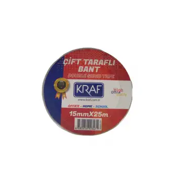 Kraf Çift Taraflı Bant 15x25mm 2515g