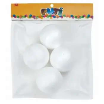 Puti Köpük Top 7cm 4 Lü Viva 4780