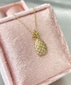 Kadın Ananas 925 Ayar Gümüş Kolye