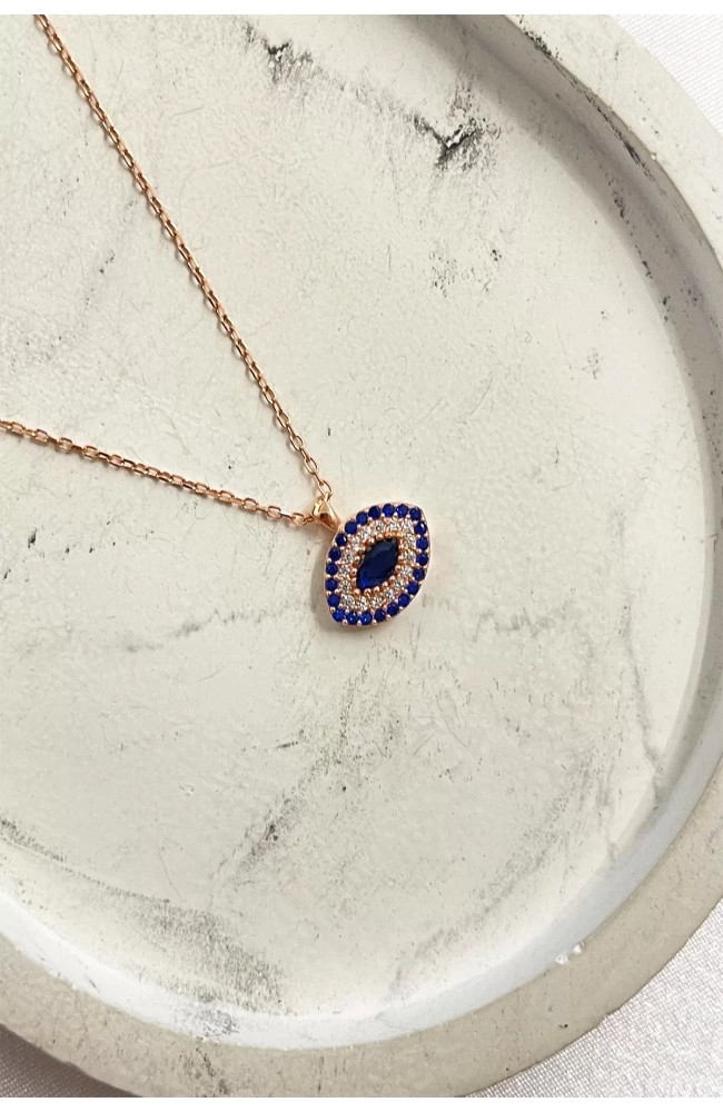 Göz Model Kolye 925 Ayar Gümüş