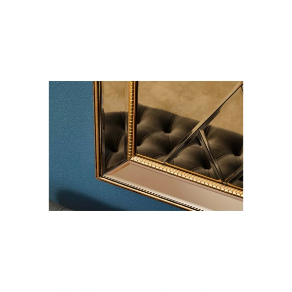 Aurum Masif Ağaç Çerçeve Dikdörtgen Dekoratif Duvar Aynası 80x180cm