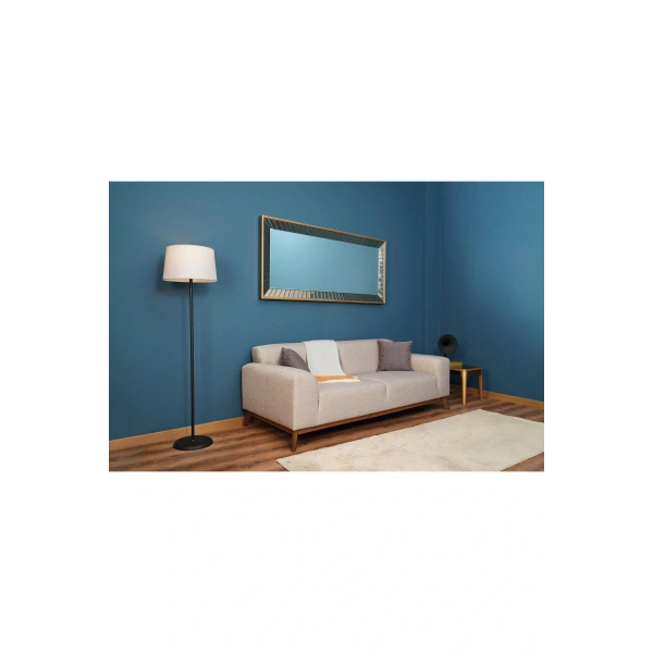 Sunset Masif Ağaç Çerçeve Dikdörtgen Dekoratif Duvar Aynası 80x180cm