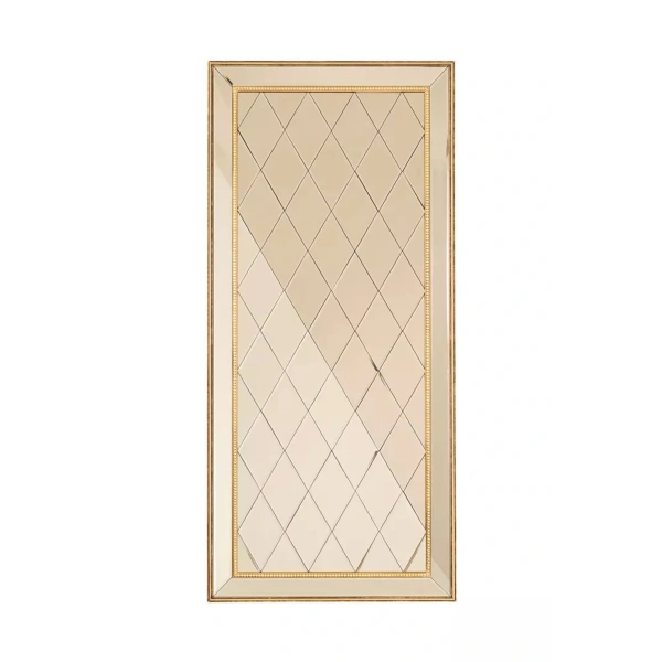 Aurum Mix Masif Ağaç Çerçeve Dikdörtgen Dekoratif Duvar Aynası 80x180cm