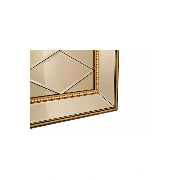 Aurum Mix Masif Ağaç Çerçeve Dikdörtgen Dekoratif Duvar Aynası 80x180cm