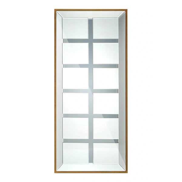 Multi Masif Ağaç Çerçeve Dikdörtgen Dekoratif Duvar Aynası 80x180cm