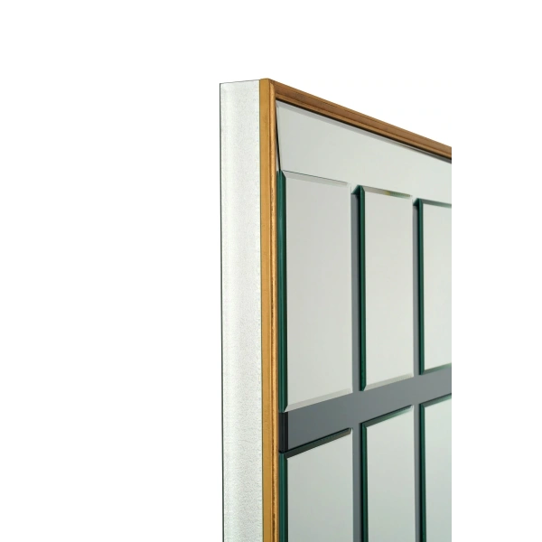 Multi Masif Ağaç Çerçeve Dikdörtgen Dekoratif Duvar Aynası 80x180cm