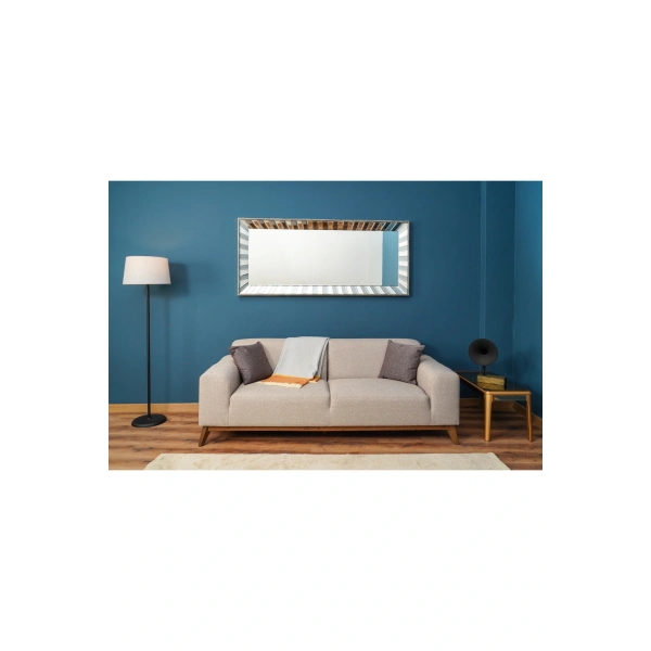 Sunrise Masif Ağaç Çerçeve Dikdörtgen Dekoratif Duvar Aynası 80x180cm