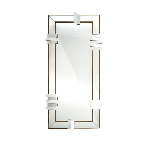 Creative Rect Masif Ağaç Çerçeve Dikdörtgen Dekoratif Duvar Aynası 80x180cm